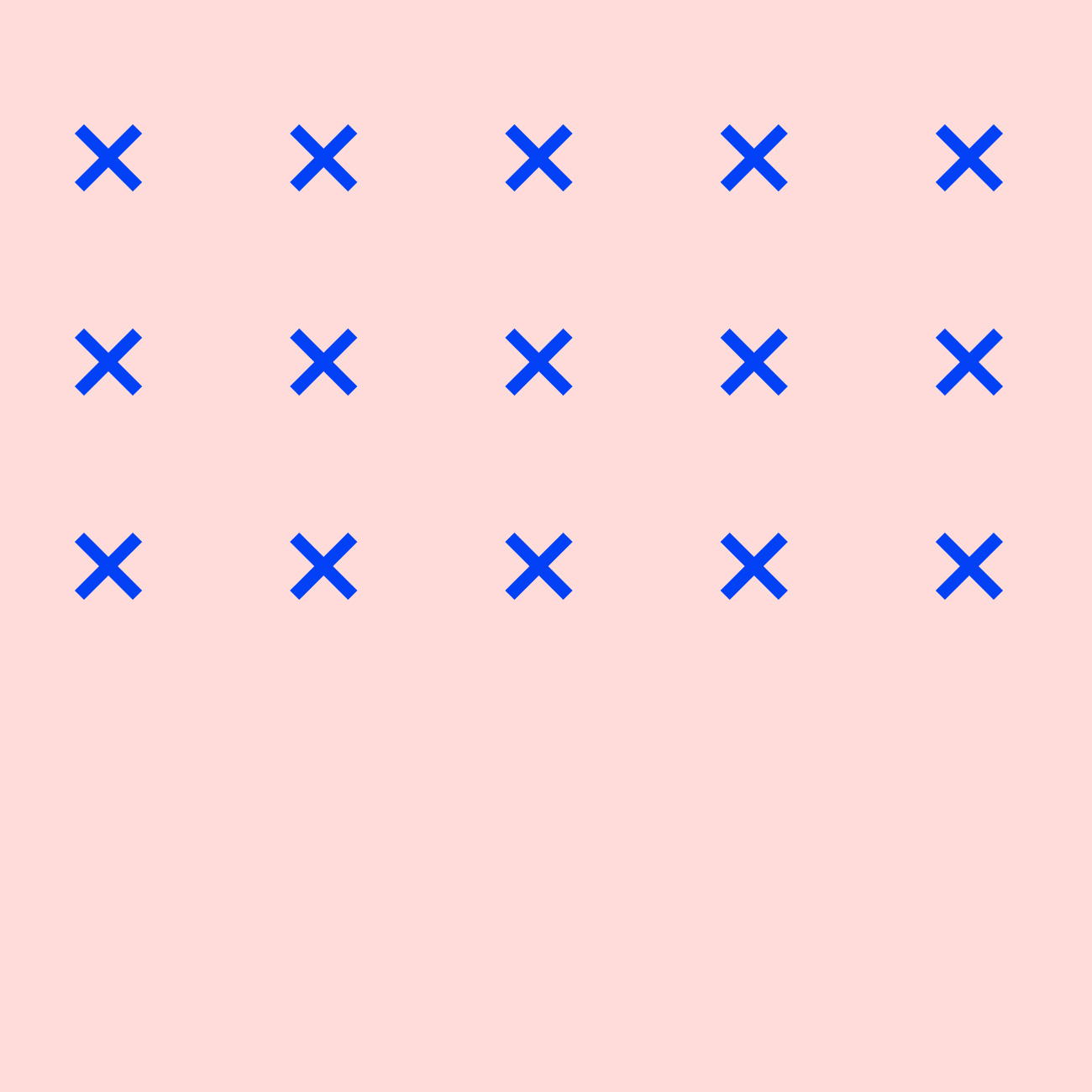 X, x, and x